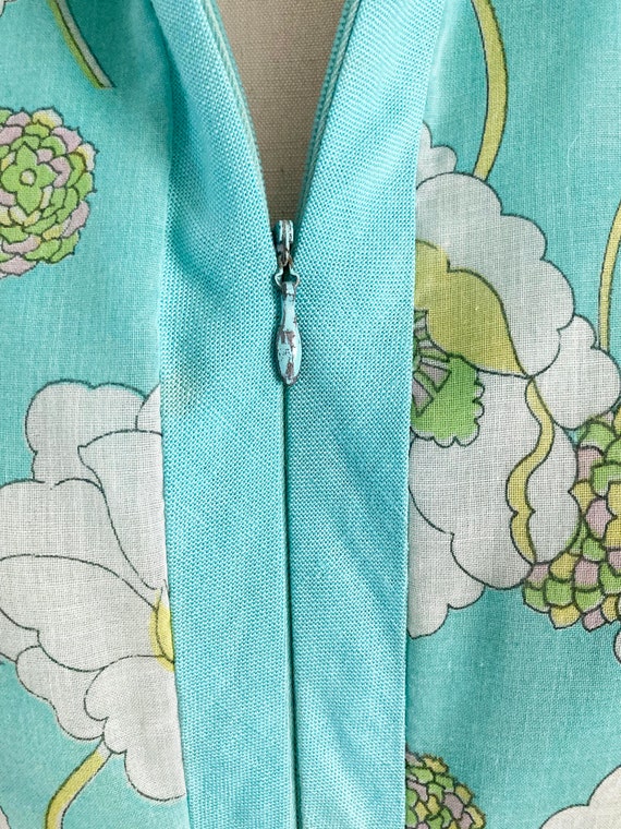 vintage 1960s floral print dress / small to mediu… - image 10