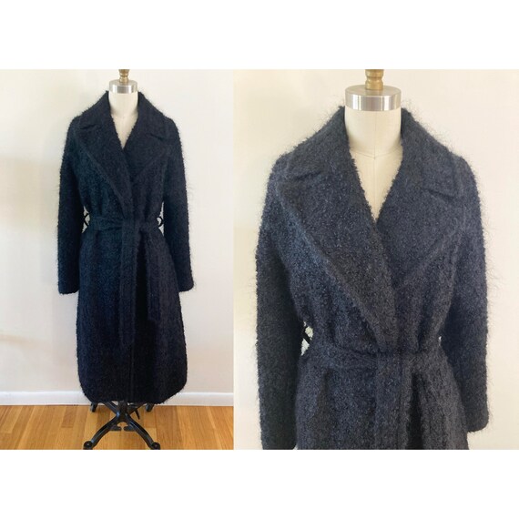 vintage Perry Ellis mohair coat / small to medium 