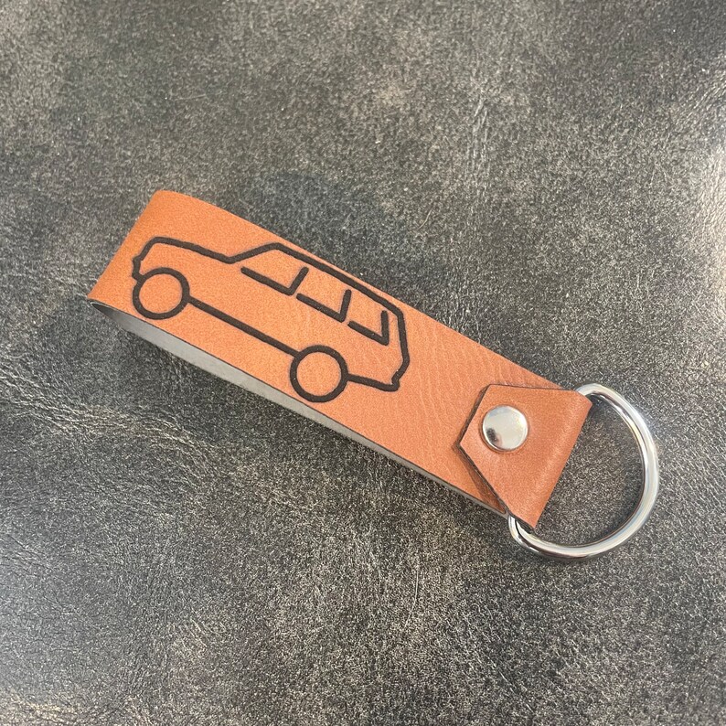 Range Rover Classic Leather Style Keychain Etsy