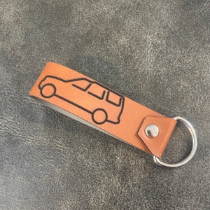 Land Rover LR3/LR4 Leather Style Keychain