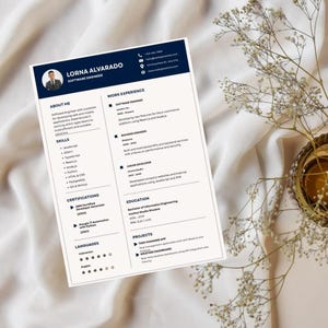 Modèle de CV d'ingénieur logiciel | CV technique modifiable | Modèle de CV Canva | CV de développeur logiciel compatible avec les systèmes de suivi des candidatures (ATS) | CV professionnel