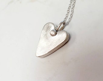 Be Still Prayer Box Heart Necklace