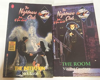The Nightmare Club Book Series The Room, The Initiation, Vincent Courtney, Nick Baron (1994)