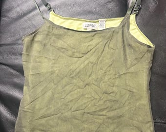 1998 Esprit Green Camisole Top Small