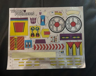 Original Transformers Trypticon Sticker Sheet
