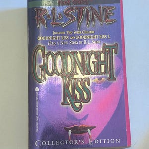 Libro da collezione Goodnight Kiss di R.L. Stine del 1997