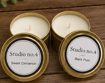 Set of 2 Candle Refills for Flute Collection Candle Holder | Plant-Based Wax Candles