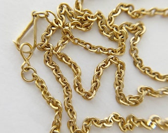 Vintage 10K Gold Chain with Push Clasp Lock