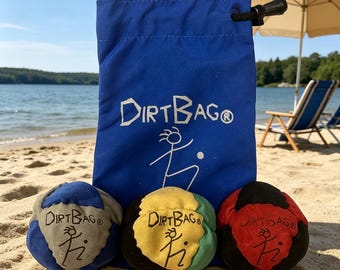 Dirtbag Tabi Kick Bag, 8-teiliges, sandgefülltes Fußspielzeug aus synthetischem Wildleder