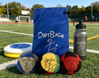Jeu de Hacky Sack classique, sac de frappe Dirtbag en daim doux rempli de sable