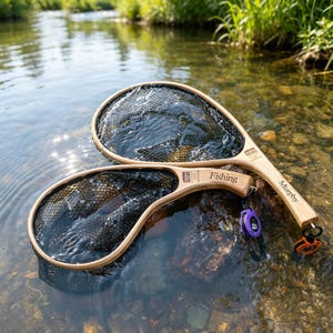 custom fly fishing nets canada FlyWorks Net Total weight XL 18"x14" - Burl Fly