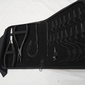 Hair Extension Tool Kit, Pliers, Loop Needle Threader, Pulling Hook Tools, Case