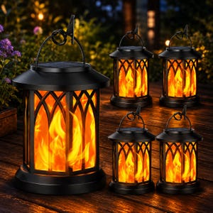Hanging Solar Lantern – 7.8" X 7" Outdoor Waterproof Pendant Light, Metal Woven Design, Dusk-to-Dawn Auto On/Off, For Gazebo, Patio, Garden, And Pergola