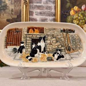 James Herriot „Country Kitchen“ Jock's Pride Sandwichtablett, Border Fine Arts Border Collie Bauernhofschale