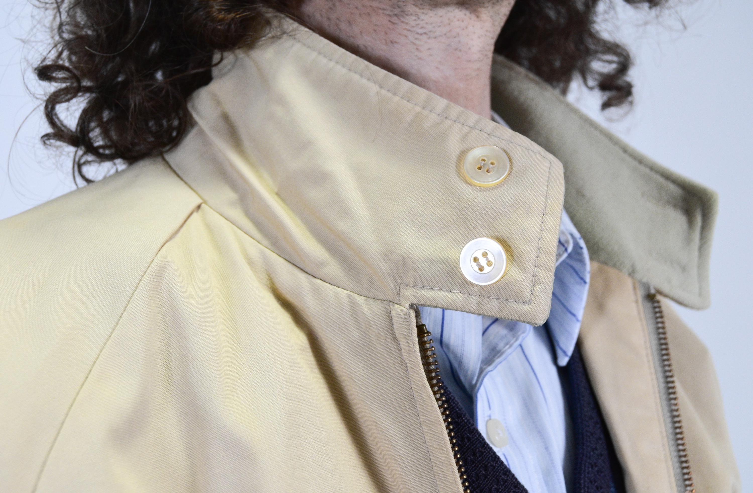 Vintage 70s Harrington Jacket: Khaki Stone Flannel Lined Spring 