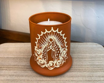 Virgen María Candle Holder