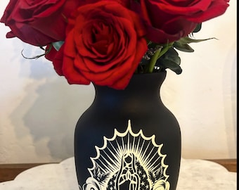 Black 7” VM Vase