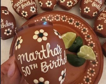 Custom Personalized Jarrito Shot Glass | Hand-Painted Tequila Cup Gifts (2 oz)
