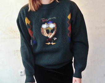 Pulli weich Nicki DARK BLUE orange sweater enger pullover Pulli weich Nicki DARK BLUE orange sweater enger pullover