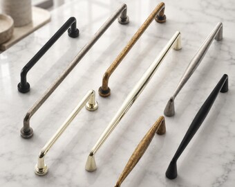 Vintage Cabinet Pulls, Chinese Style Drawer Handles, Antique Brass Finish Wardrobe Hardware, Zinc Alloy Pulls