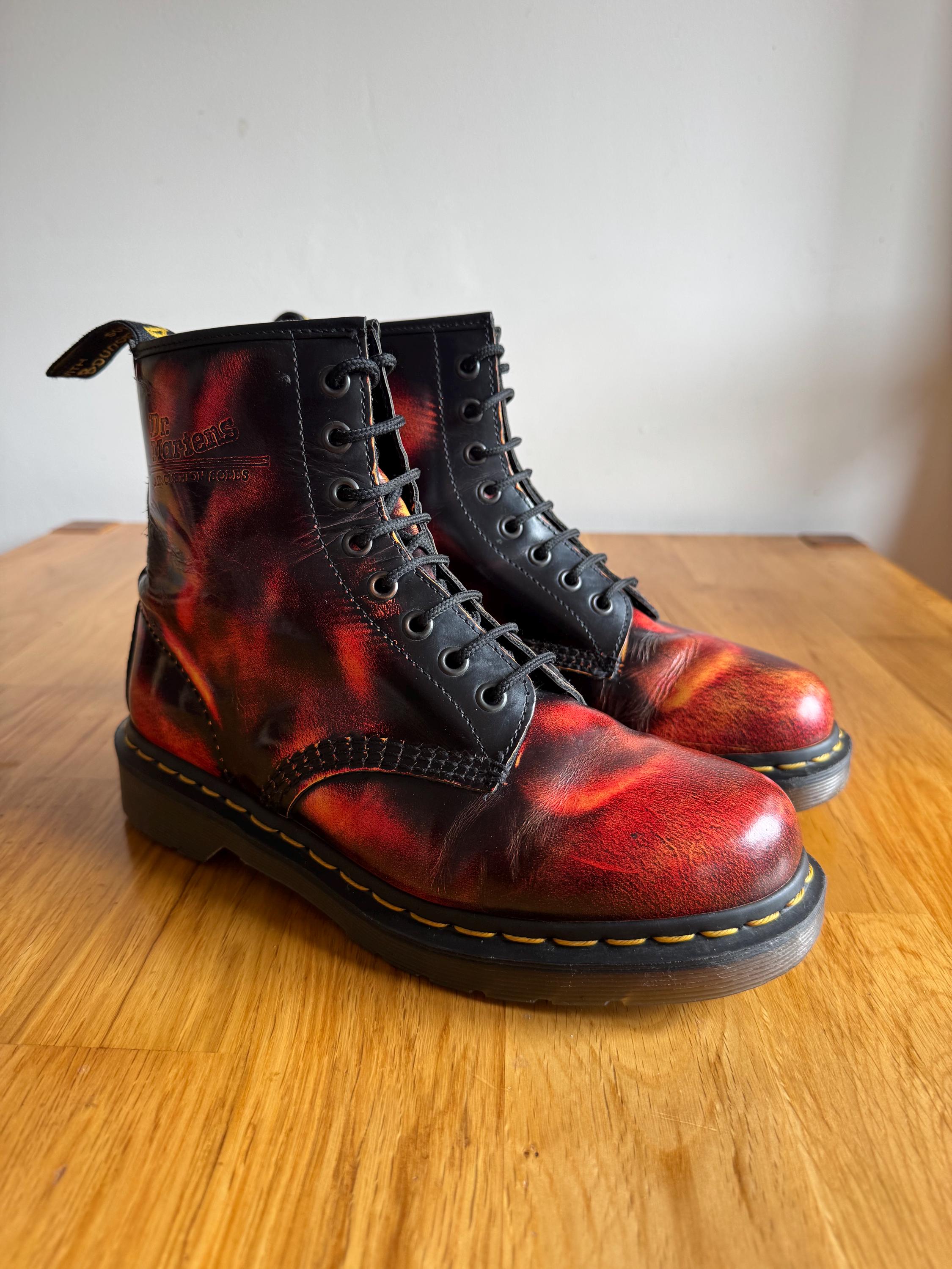 Doc Martens Boots With Flames - Etsy