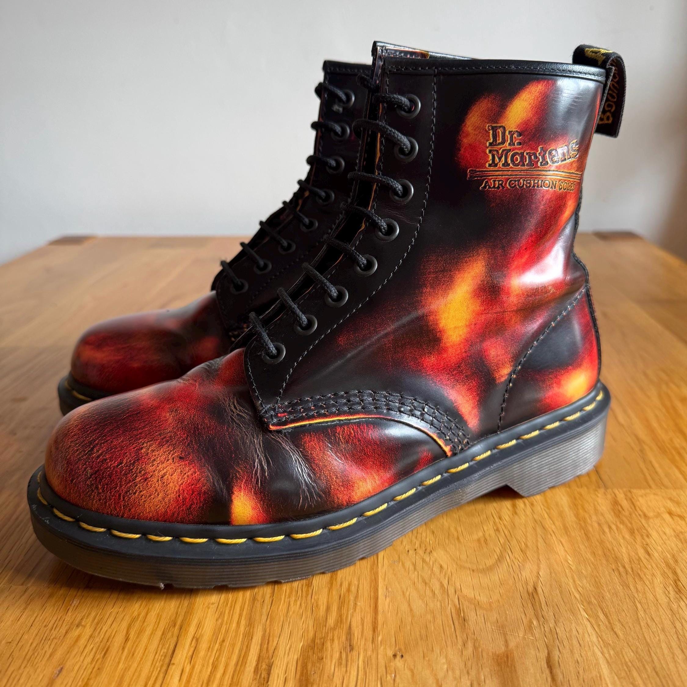Doc Martens Boots With Flames - Etsy