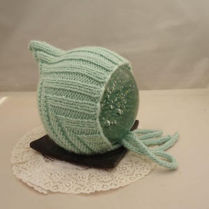 Merino Wool Elf Pixie Bonnet: Baby Beanie, 0-3 Months