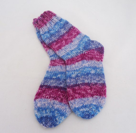Baby children wool socks 16 cm Hand knitted baby children socks Handmade socks Wool socks Warm socks 4-6 year old children 16 cm long foot