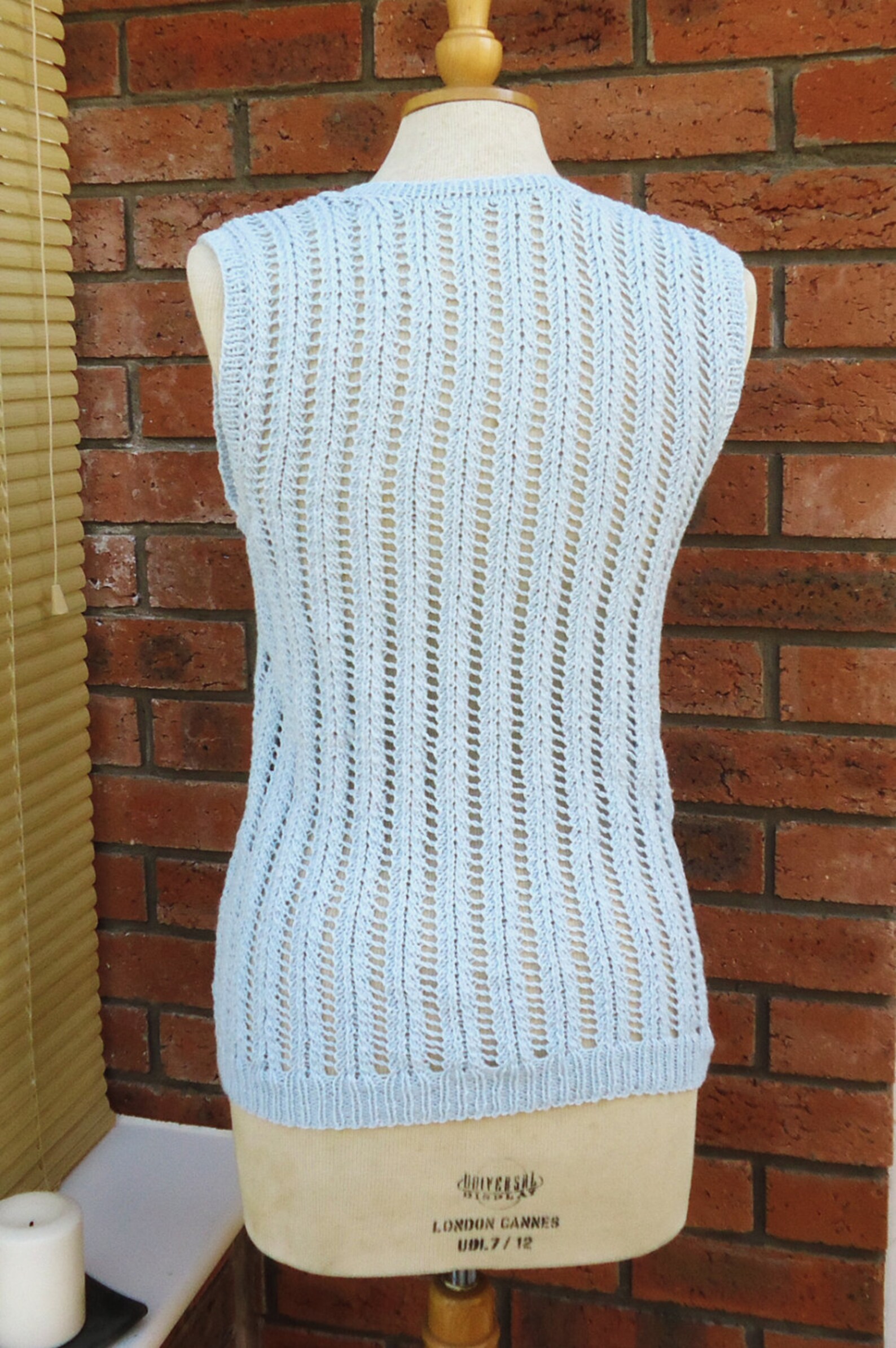 Blue Summer Top, Baby Blue Summer Tank Top, Women Summer Jumper