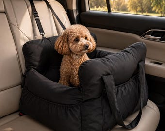 Dog Car Seat for Small Dogs | Safe Booster Travel Bed