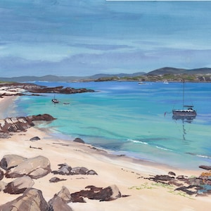Isle of Iona Schottland Kunst Strand Kunstdruck Sound of Mull Schottland Seelandschaft
