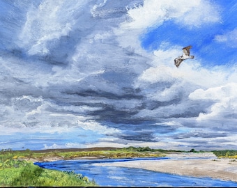 Fine art print of an osprey over the River Spey in Moray, Scotland. Free UK Shipping.
