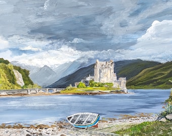 Eilean Donan Castle Print, Scotland Castle Print, Scotland Highland Print, Signed Art Print