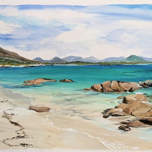 Gurteen Bay Print, Connemara Print, Ireland Print, Ireland Landscape Print, Signed Art Print