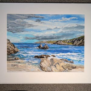 Scottish art print Portknockie Moray Firth seascape print signed