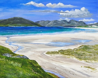 Isle of Harris Print, Seilebost Beach Print, Western Isles Print, Outer Hebrides Print, Scotland Seascape Print, Signed Art Print