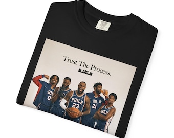 Comfort Colors LeBron James Philly Tee, Trust The Process Shirt, Philadelphia Basketball Tee, Vintage Sixers Shirt, NBA Fan Gift