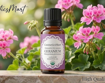 Geranium Essential Oil: 100% Pure Therapeutic Grade
