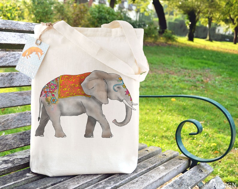 Elephant Tote Bag 