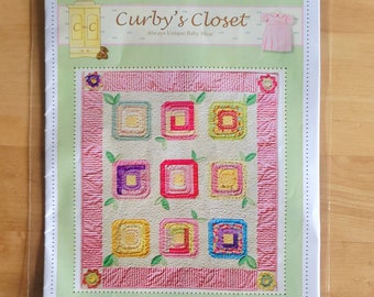 Sweet English Posies Quilt Pattern by Curby's Closet - c. 2011 - Finished Size 40 x 44"
