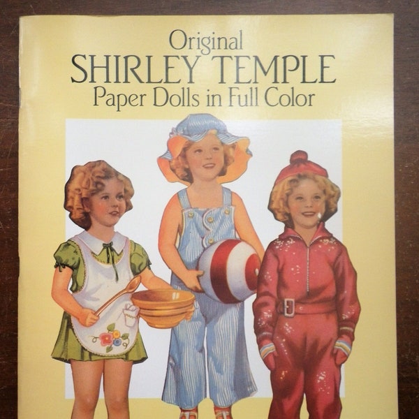 Paper Dolls - ONLY ONE LEFT - Shirley Temple - In Full Color by Tierney and The Children's Museum Boston