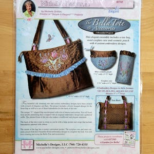 The Bella Tote & Accessories Project Pattern on CD-ROM Embroidery by Michelle's Designs #3745 Griffith