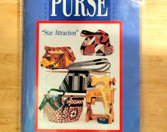 Mary Ann's Purse Pattern - Star Attraction - c. 1996 - Mary Ann Sheppard - UNCUT Women's Accessories