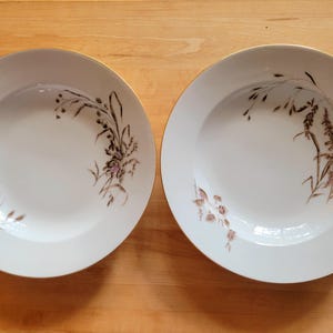 Chippy Set of 2 Antique Soup Bowls - 9-1/2&quot; - Tressemanes & Vogt - Limoges - France - 19th Century - Porcelain - Dining in Paris