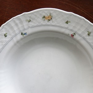 4 Rim Soup Bowls Bayreuth Seltmann - Vintage Fine China Made in Germany, Bavaria - Coupe Soup Replacement