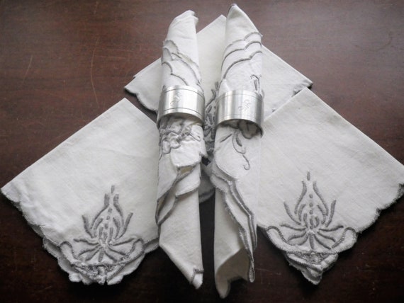 Set Of 4 Royal Selangor Letter S Pewter Napkin Rings Vintage Etsy