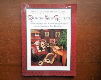 Quick-Sew Quilts Pattern Book Wallhangings and Projects 11 Patterns for Quilting (Paperback) ca 1996 Quilt 144 pgs Chickens Christmas