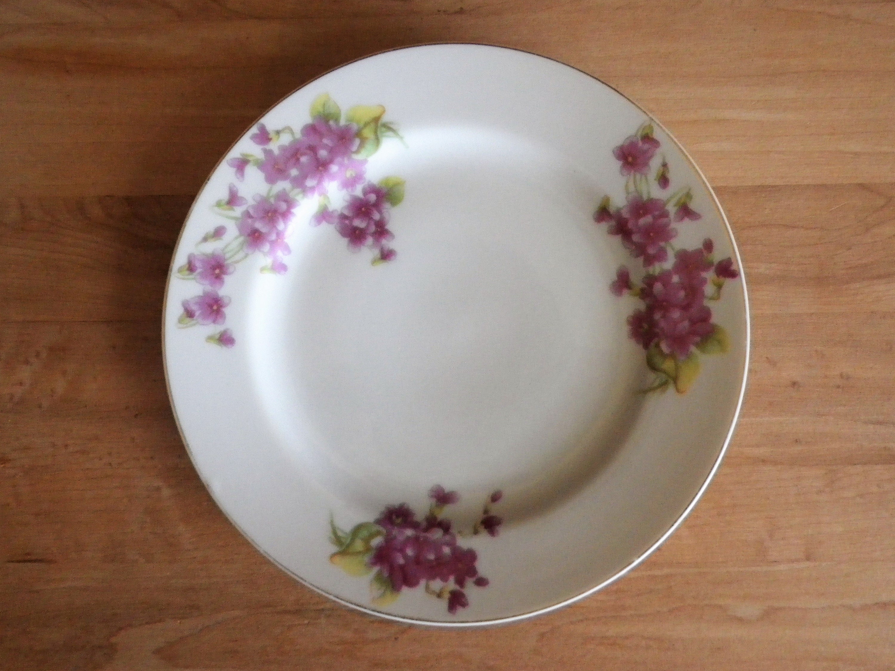 専用ページです Vintage Plate 2枚 2 Dessert Plates by MF Japan Violets Vintage Floral B&B