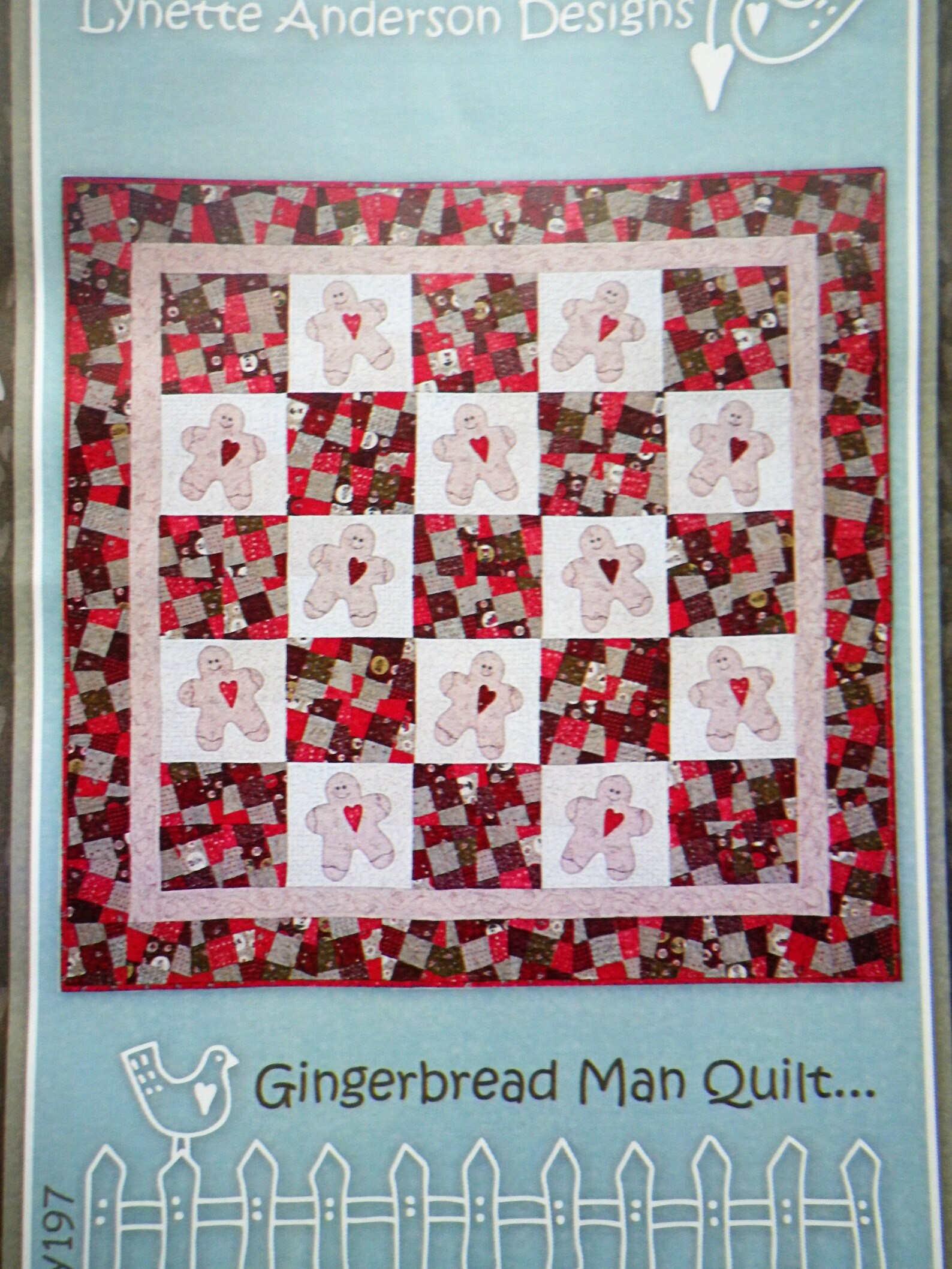 Gingerbread Man Quilt Pattern From Anderson Designs Etsy