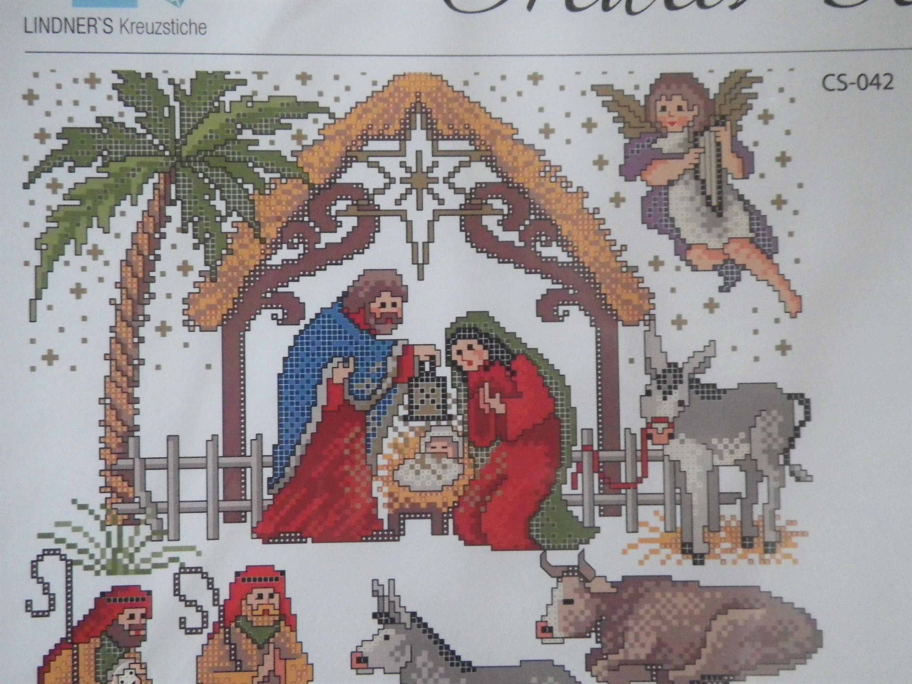 NIP Nativity Scene Counted Cross Stitch Kit 31 X Etsy